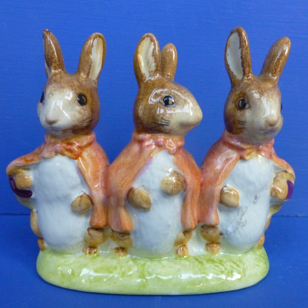Beswick Beatrix Potter Figurine Flopsy, Mopsy and Cottontail BP3A