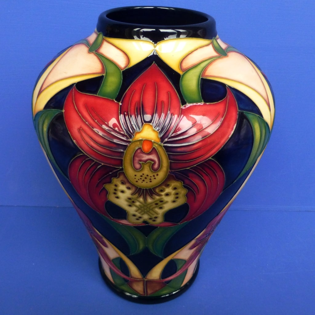 Moorcroft Limited Edition Vase Twilight Orchid By Rachel Peak Antiques and Collectables