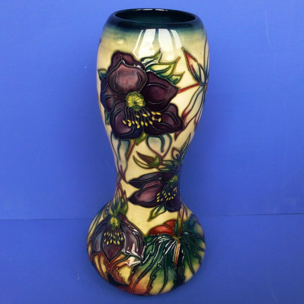 Moorcroft Large Vase Hellebore By Nicola Slaney Peak Antiques and