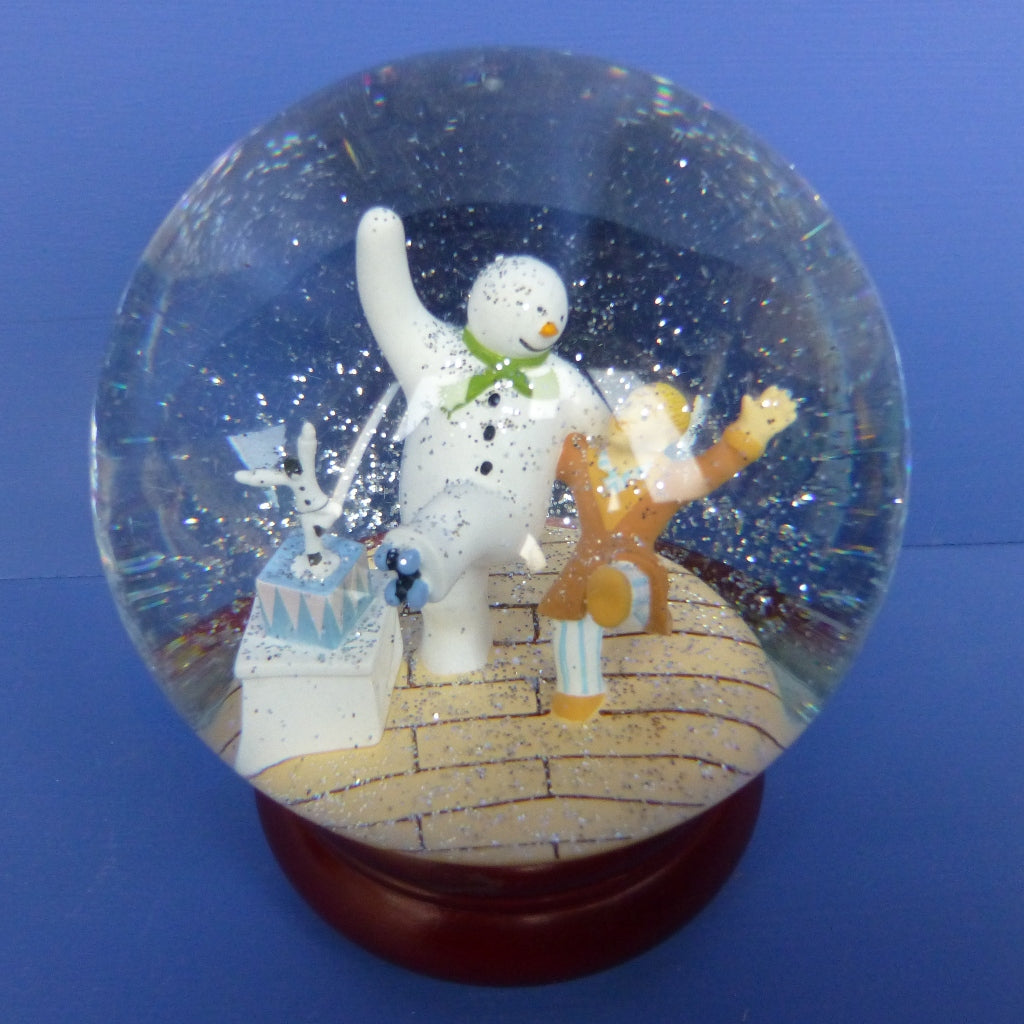 小物 Snowman Snowglobe Snowman Snow Globe with silver foot