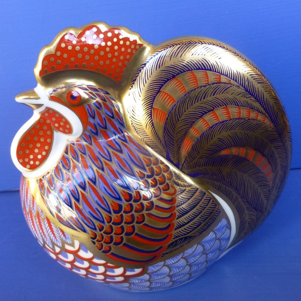 Royal Crown Derby Paperweight - Cockerel (Boxed) – Peak Antiques
