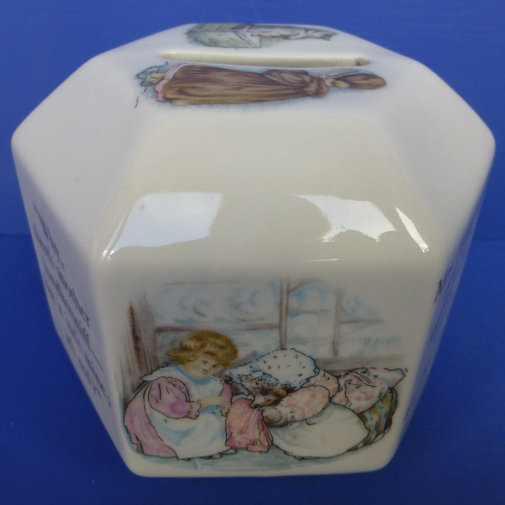 Wedgwood Beatrix Potter Money Box Mrs Tiggywinkle Peak Antiques and
