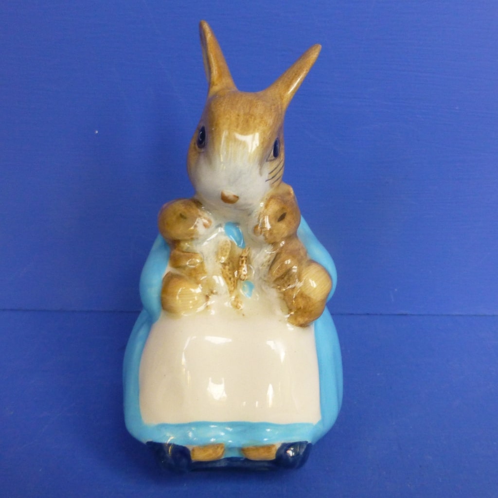 Beswick Beatrix Potter Figurine - Mrs Rabbit and Bunnies (Signature Ba ...