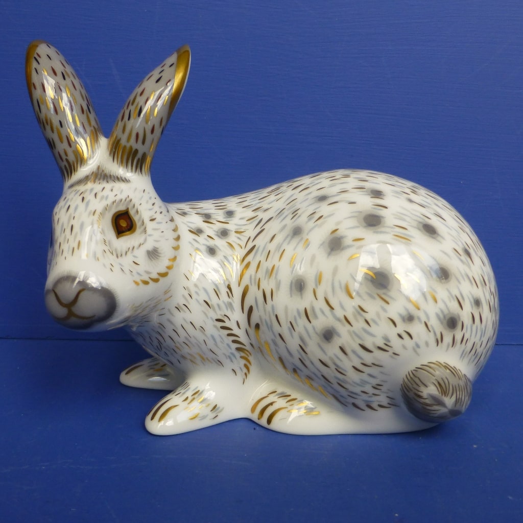 Royal Crown Derby Paperweight - Old English Grey Rabbit (Boxed) – Peak ...