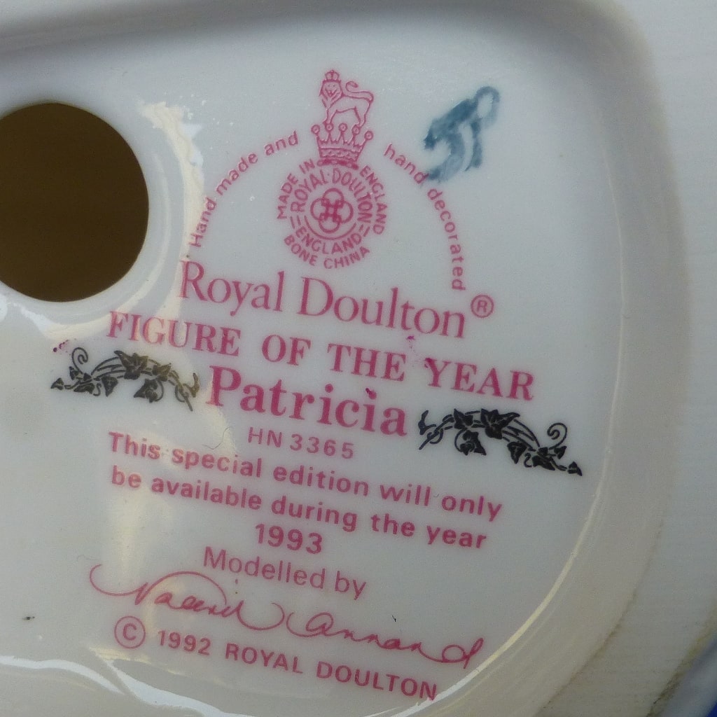 Royal Doulton Figurine of The Year 1993 - Patricia HN3365 – Peak