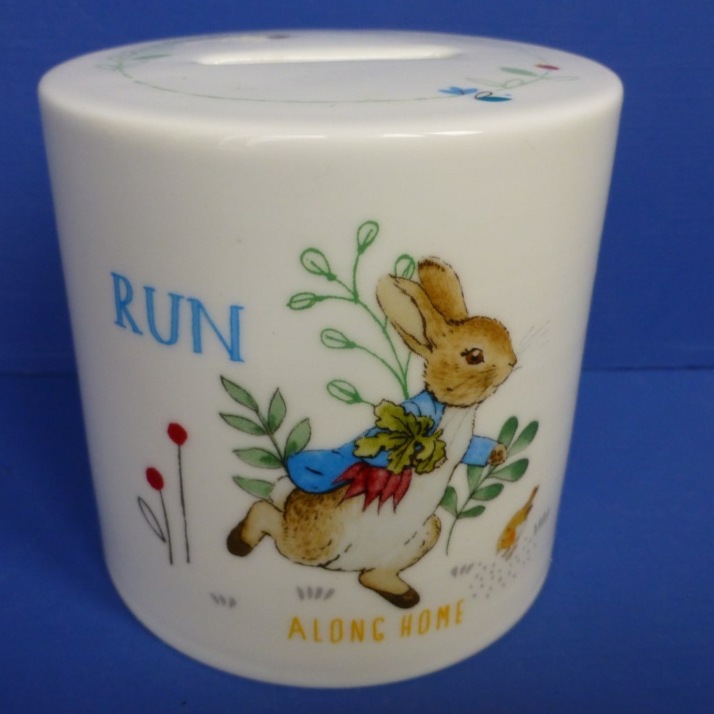 Wedgwood Beatrix Potter Money Box Peter Rabbit Peak Antiques and