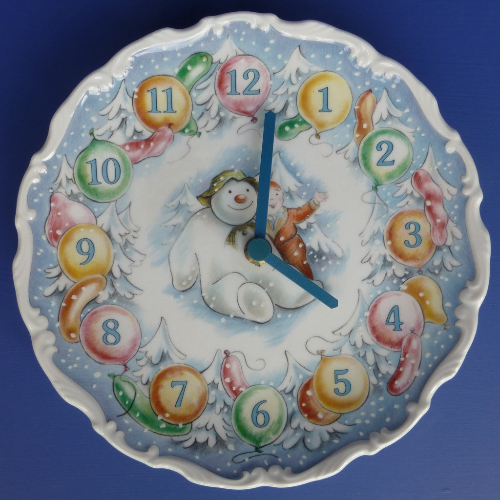 Royal Doulton Snowman Wall Clock – Peak Antiques and Collectables