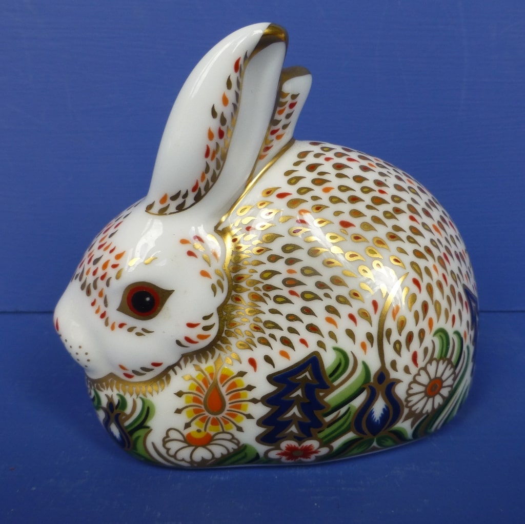 Royal Crown Derby Limited Edition Paperweight - Rowsley Rabbit (Boxed ...