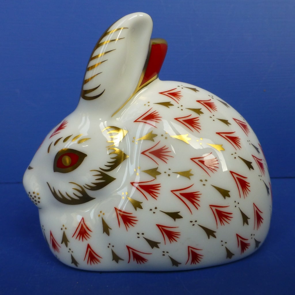 Royal Crown Derby Paperweight - Red Rabbit (Boxed) – Peak Antiques and ...
