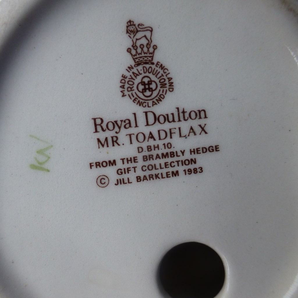 Royal Doulton Brambly Hedge Figurine - Mr Toadflax (Rude