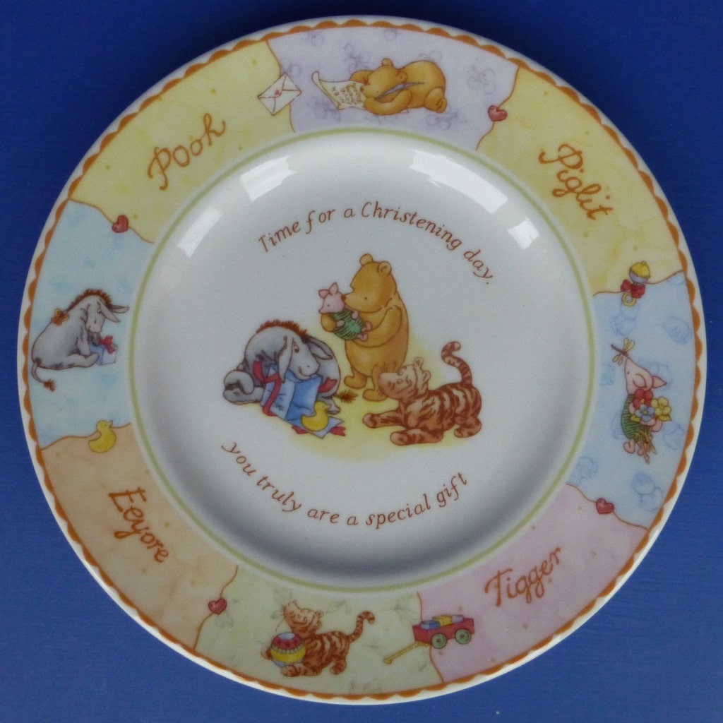 Royal Doulton Winnie The Pooh Christening Plate – Peak Antiques and ...
