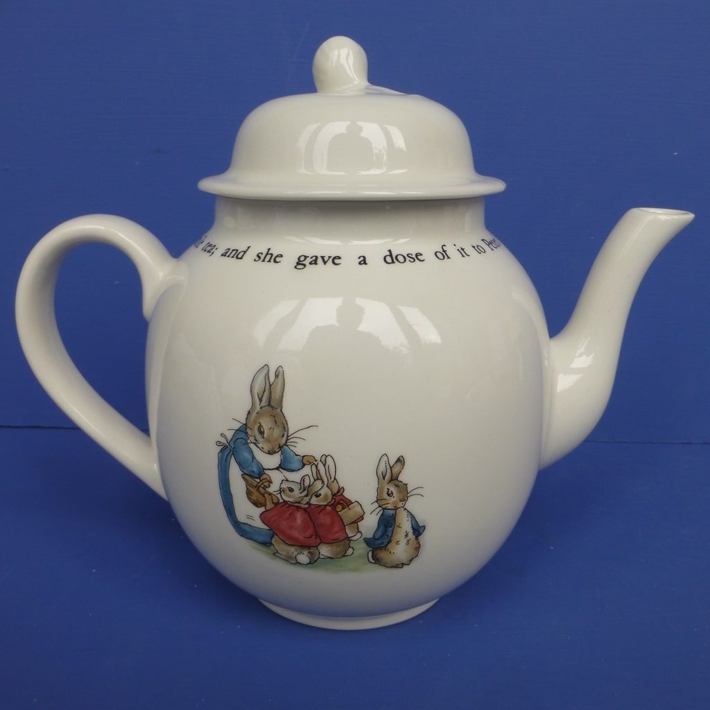 Wedgwood Beatrix Potter Large Teapot Peter Rabbit Peak Antiques and