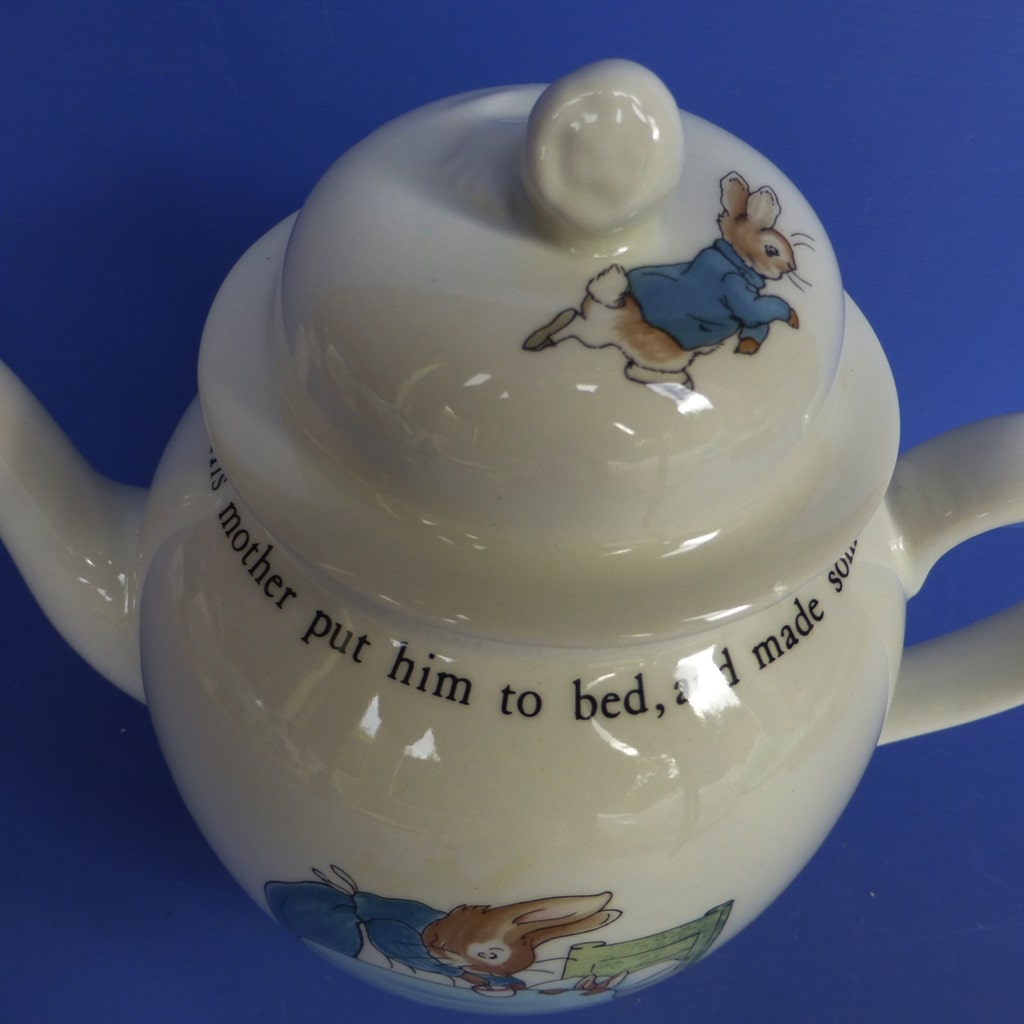 Wedgwood Beatrix Potter Large Teapot Peter Rabbit Peak Antiques and